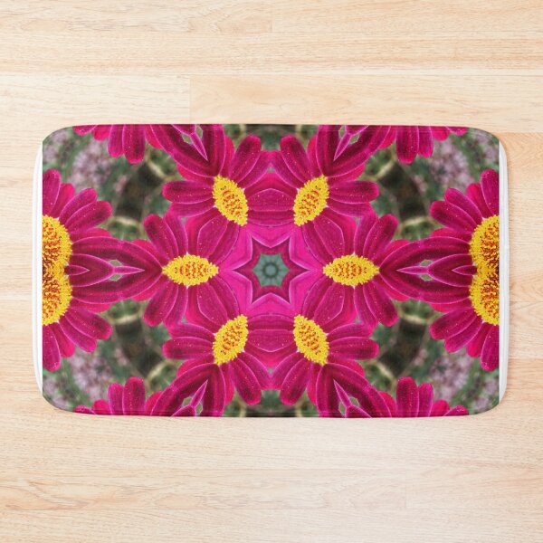 Item preview, Magenta and Gold Floral Star designed and sold by SilentBloomLab.