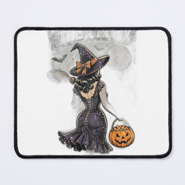 Item preview, Witch Way to the Candy Pin-Up Halloween Shirt | Sexy Witch T-Shirt designed and sold by FitEnvy.