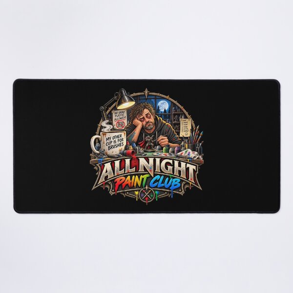 Item preview, All-Night Paint Club - Miniature Painting designed and sold by Forged in the Warp.