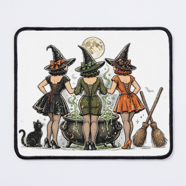Item preview, Brewing Up Some Magic Pin-Up Halloween Shirt | Sexy Witch T-Shirt designed and sold by FitEnvy.