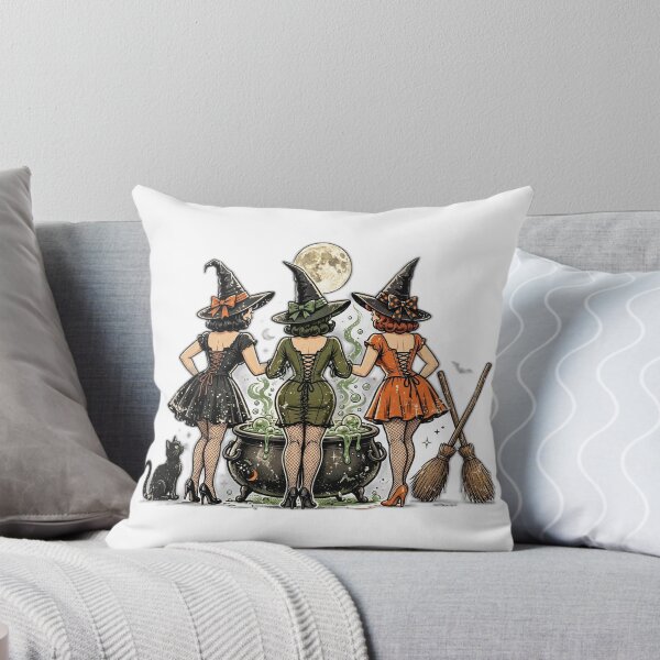 Item preview, Brewing Up Some Magic Pin-Up Halloween Shirt | Sexy Witch T-Shirt designed and sold by FitEnvy.