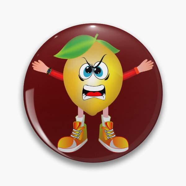 Item preview, Angry Lemon Animated Character Boy Version designed and sold by ExpressiveToon.