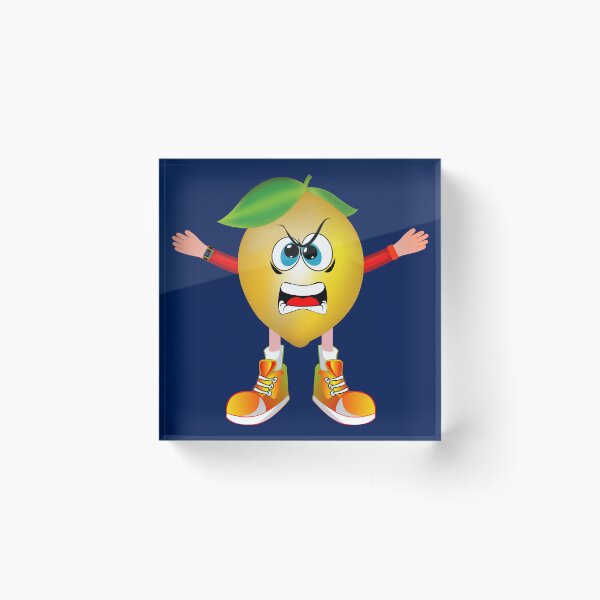 Item preview, Angry Lemon Animated Character Boy Version designed and sold by ExpressiveToon.