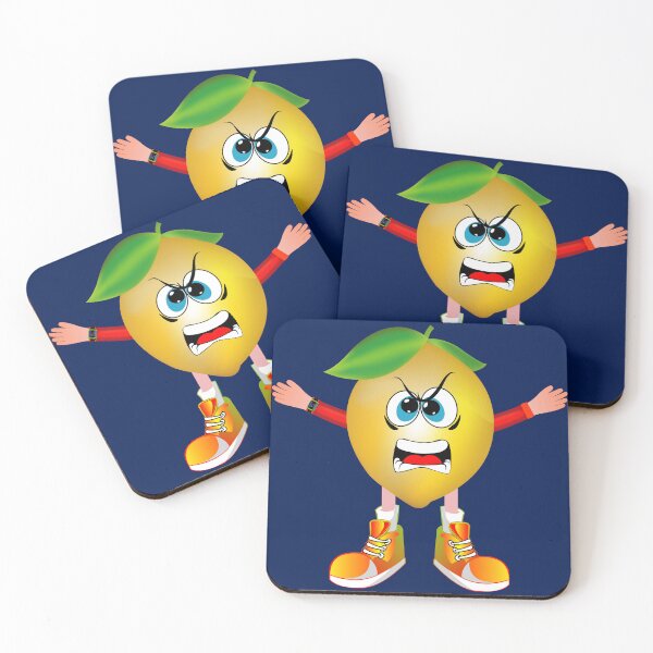 Item preview, Angry Lemon Animated Character Boy Version designed and sold by ExpressiveToon.