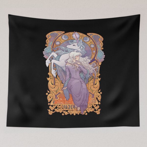 Item preview, Enchantings Unicorns Lady Art Nouveaus Fantasy-67 designed and sold by TinaFangcao.