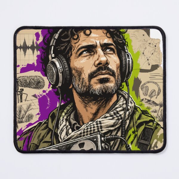 Item preview, Portrait of a Sound Technician with a Vintage Recorder designed and sold by Honu2025.