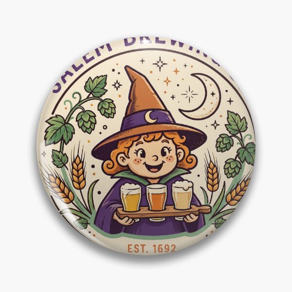Item preview, Salem Brewing Co Shirt | Cute Witch Craft Beer Logo T-Shirt designed and sold by FitEnvy.
