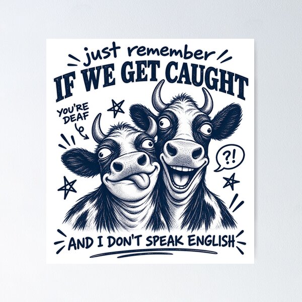 Item preview, Funny Cow Meme, Mischievous Cow, Crazy Cow Humor, Sarcastic Farm Animal, Funny Farm Life, Cow Lover Gift, Quirky Animal Humor, Funny Country Gift designed and sold by Cchotlan.