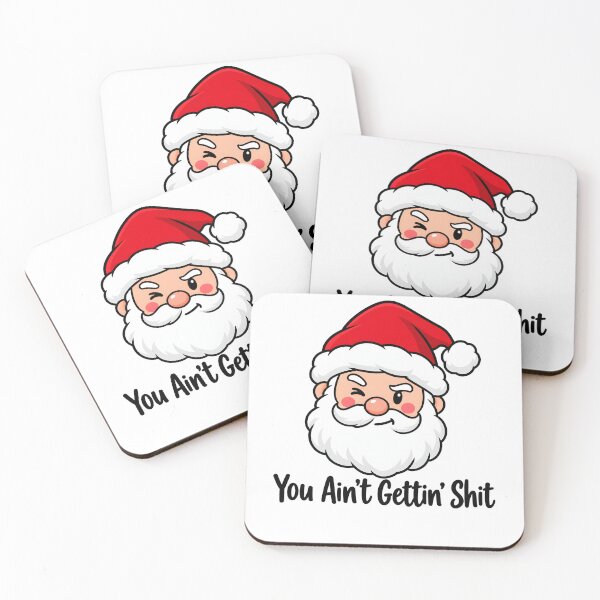 Item preview, You Ain't Gettin' Shit Funny Santa Christmas designed and sold by CatiaStudioArt.