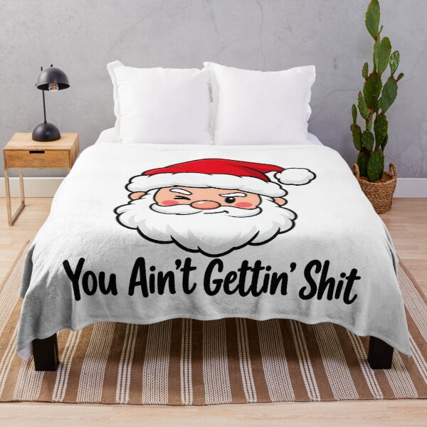 Item preview, You Ain't Gettin' Shit Funny Santa Christmas designed and sold by CatiaStudioArt.