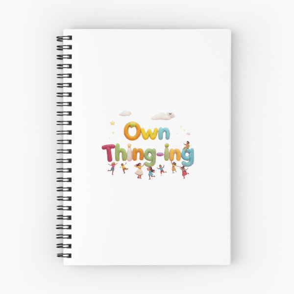 Item preview, "Own Thing-ing" Playful Needle Felted Typography Art | Whimsical Children's Illustration designed and sold by NotSoSubtleRosiePeas.