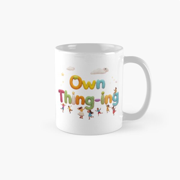 Item preview, "Own Thing-ing" Playful Needle Felted Typography Art | Whimsical Children's Illustration designed and sold by NotSoSubtleRosiePeas.