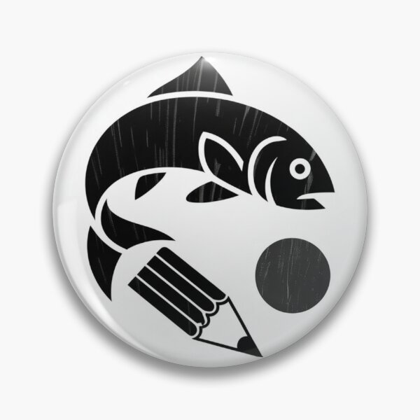 Item preview, Linocut Fish Pencil designed and sold by Nocturnelinocut.