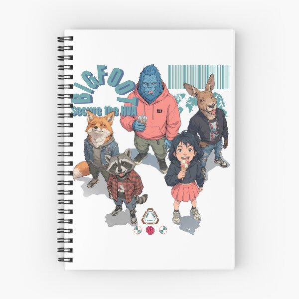 Item preview, Bigfoot & Squad Streetwear - Street Style Cryptid Squad designed and sold by Whimsy Trail Co.