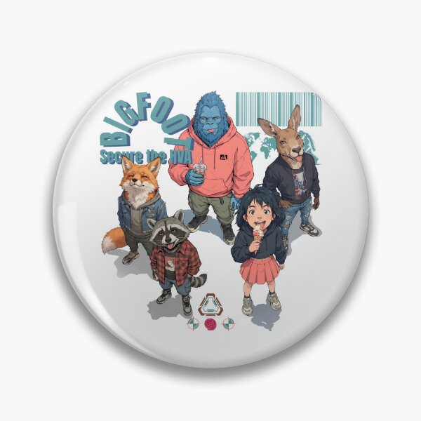 Item preview, Bigfoot & Squad Streetwear - Street Style Cryptid Squad designed and sold by Whimsy Trail Co.