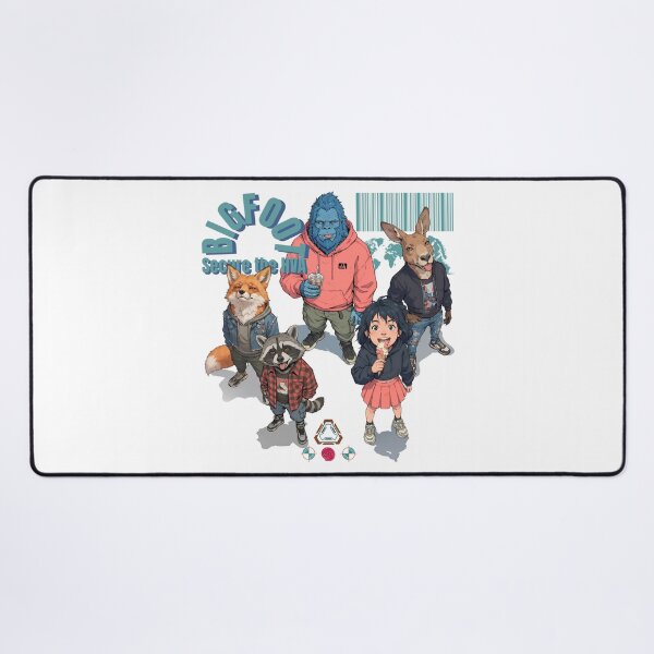 Item preview, Bigfoot & Squad Streetwear - Street Style Cryptid Squad designed and sold by Whimsy Trail Co.