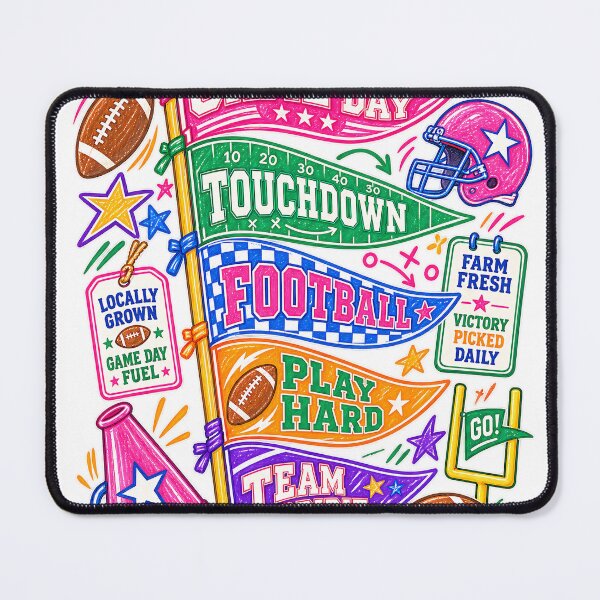 Item preview, Game Day Football Pennants Bright Colorful Sports Art designed and sold by DesignArtist.ia.