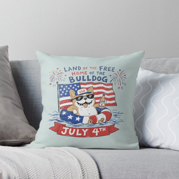 Item preview, Patriotic Bulldog Pool Party – Fourth of July Dog Humor designed and sold by Studio Bootleg.