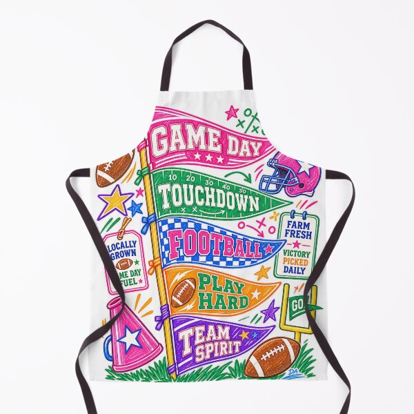 Item preview, Game Day Football Pennants Bright Colorful Sports Art designed and sold by DesignArtist.ia.
