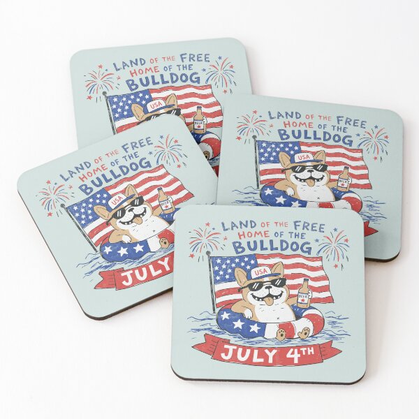 Item preview, Patriotic Bulldog Pool Party – Fourth of July Dog Humor designed and sold by Studio Bootleg.