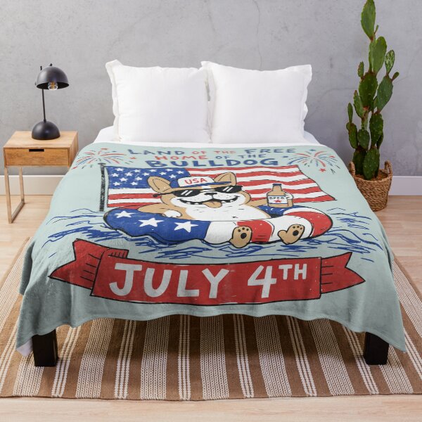 Item preview, Patriotic Bulldog Pool Party – Fourth of July Dog Humor designed and sold by Studio Bootleg.