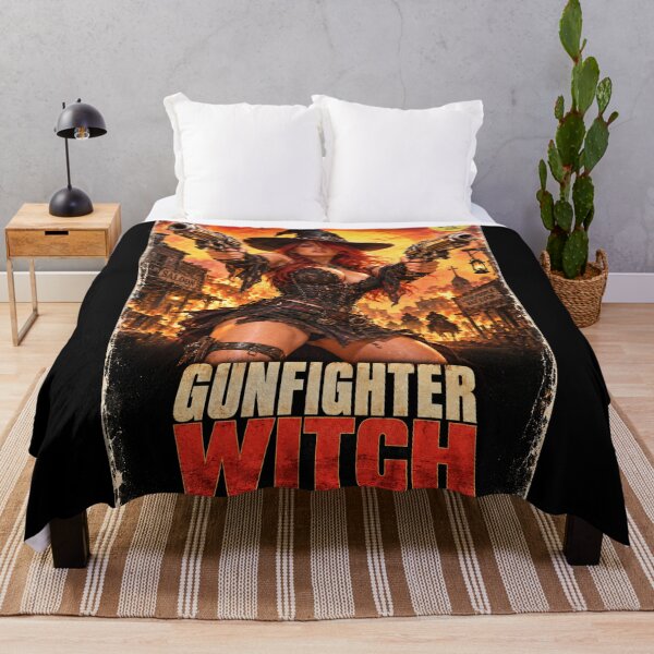 Item preview, Gunfighter Witch - B Movie Action Horror Badass Woman designed and sold by FilMate.