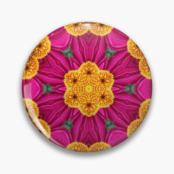 Item preview, Rosette of Magenta and Gold Flowers designed and sold by SilentBloomLab.
