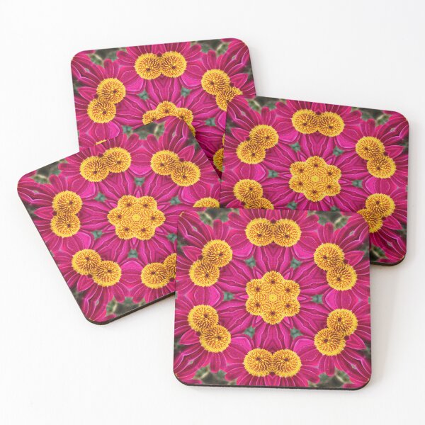 Item preview, Rosette of Magenta and Gold Flowers designed and sold by SilentBloomLab.