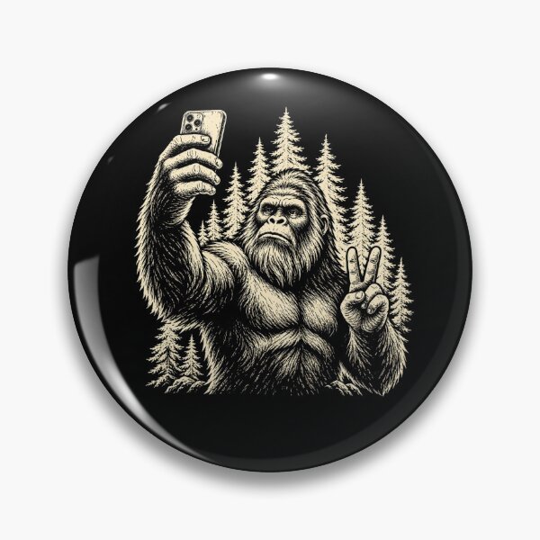 Item preview, Funny Bigfoot Taking Selfie With Peace Sign designed and sold by Moizento.