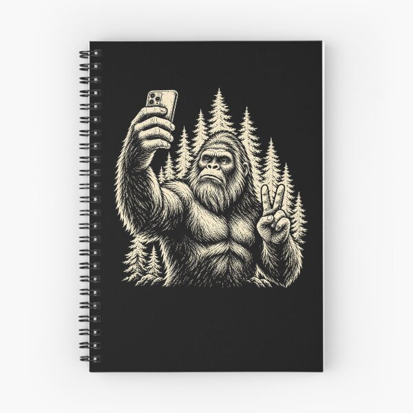 Item preview, Funny Bigfoot Taking Selfie With Peace Sign designed and sold by Moizento.
