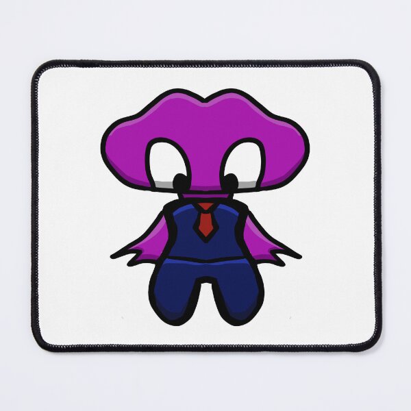 Item preview, Cute Big-Headed Business Monster Purple – Kawaii Sticker Art designed and sold by davidmalec.