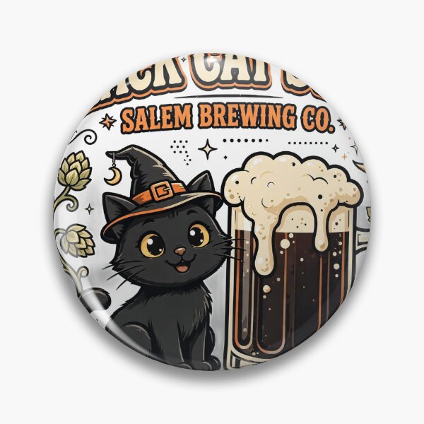 Item preview, Black Cat Stout Shirt | Salem Brewing Co Beer T-Shirt designed and sold by FitEnvy.