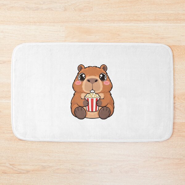 Item preview, Cute Kawaii Capybara With Popcorn designed and sold by Eternalski.