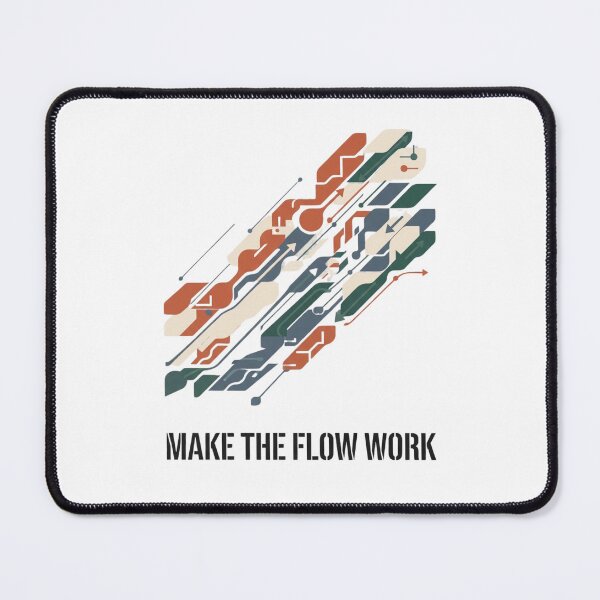 Item preview, Make The Flow Work Data Pipeline & Circuit Diagram designed and sold by Amr Darwish Graphic designer.