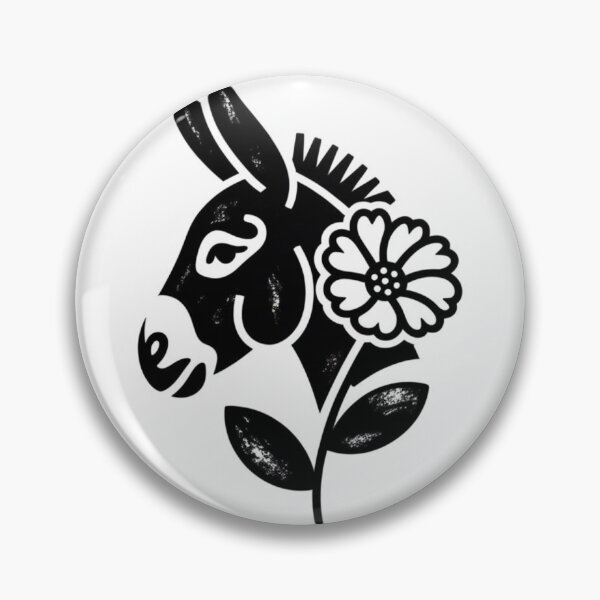 Item preview, Floral Donkey Silhouette designed and sold by Nocturnelinocut.