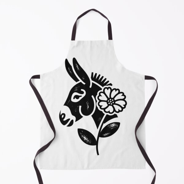 Item preview, Floral Donkey Silhouette designed and sold by Nocturnelinocut.