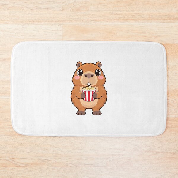 Item preview, Cute Kawaii Capybara With Popcorn designed and sold by Eternalski.