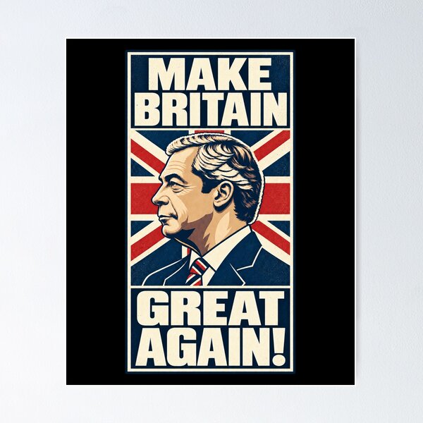 Item preview, Make Britain Great Again – Retro British Political Poster designed and sold by JesterKrewArt.
