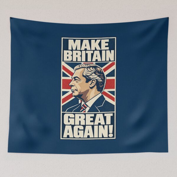 Item preview, Make Britain Great Again – Retro British Political Poster designed and sold by JesterKrewArt.