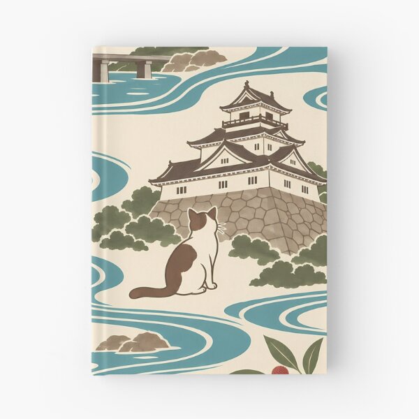 Item preview, Kochi Cats Japanese Flowing Water Pattern designed and sold by DAYAMA Japan.
