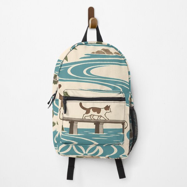 Item preview, Kochi Cats Japanese Flowing Water Pattern designed and sold by DAYAMA Japan.