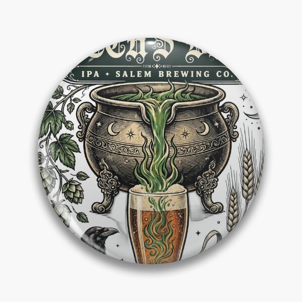 Item preview, Witch's Brew IPA Vintage Label Shirt | Gothic Craft Beer T-Shirt designed and sold by FitEnvy.