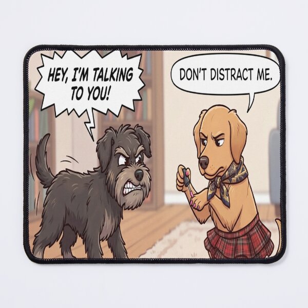 Item preview, Funny Dogs Arguing Nail Polish Cute Cartoon Humor Art designed and sold by AfresStudio.
