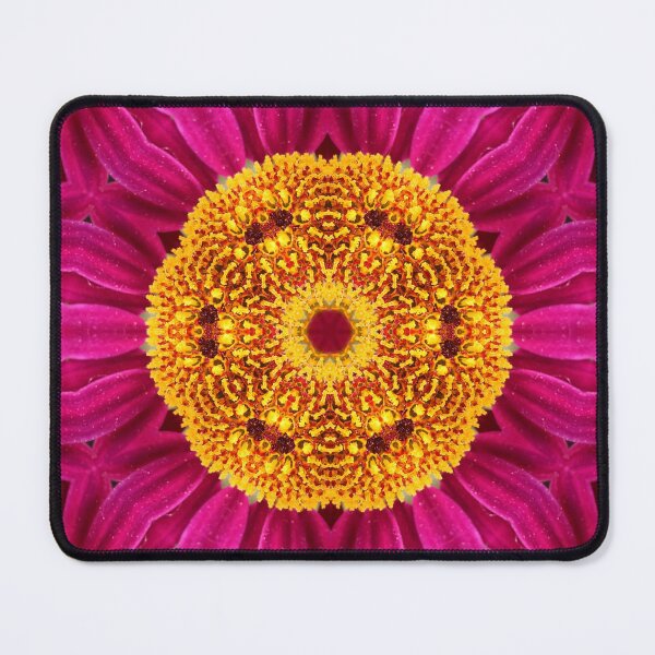 Item preview, Magenta and Yellow Floral Mandala designed and sold by SilentBloomLab.