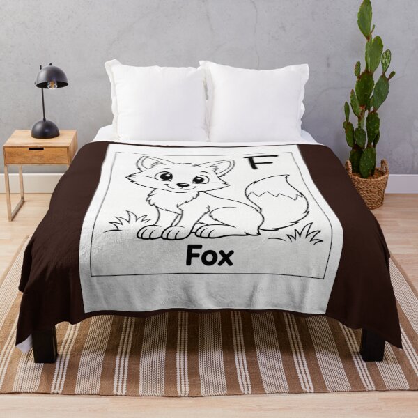 Item preview, Fox Letter E Design designed and sold by ZedColors.