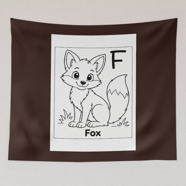 Item preview, Fox Letter E Design designed and sold by ZedColors.