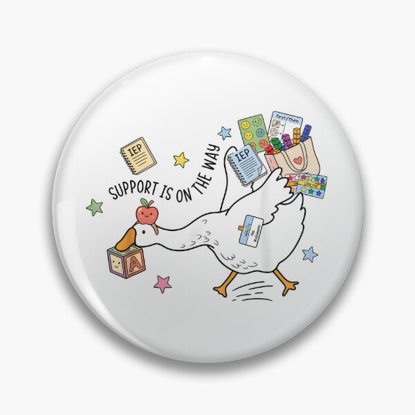 Item preview, Support is On The Way Silly Goose Special Education Teacher designed and sold by LASTIQUE-dd.
