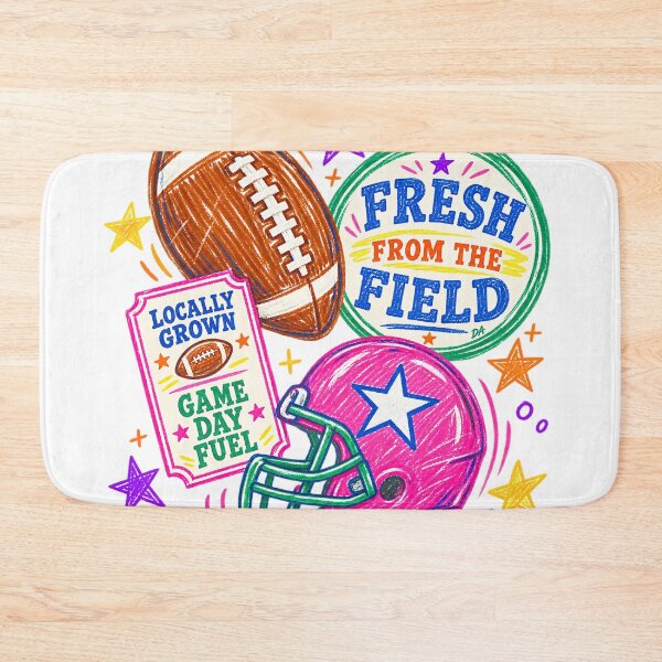 Item preview, Fresh From The Field Football Pink Helmet Sketch Art designed and sold by DesignArtist.ia.