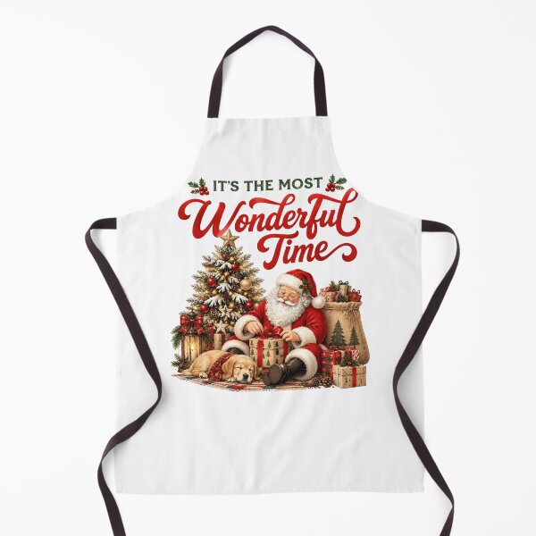 Item preview, It's the Most Wonderful Time Cozy Santa Christmas designed and sold by CatiaStudioArt.