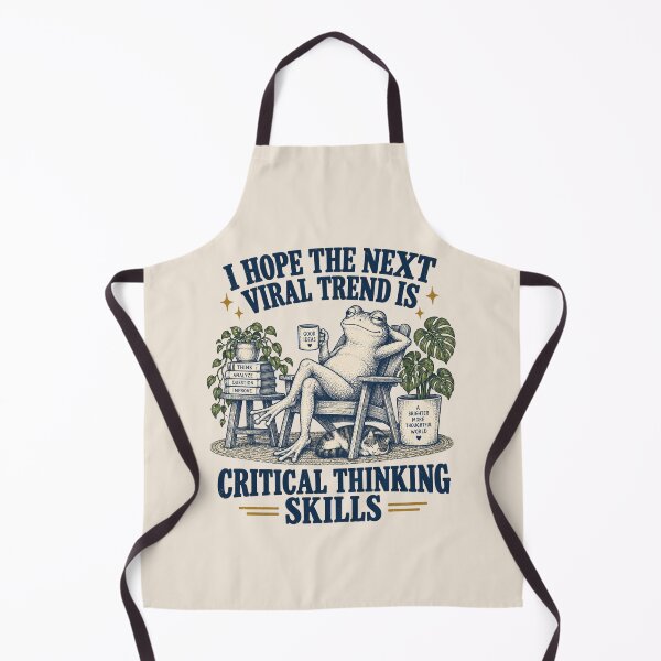 Item preview, I Hope The Next Viral Trend Is Critical Thinking Skills, Smart Frog Humor, Sarcastic Frog, Introvert Humor, Deep Thinker Gift, Witty Animal Meme, Clever Frog, Snarky Gift designed and sold by Cchotlan.